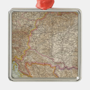 Adorno Metálico Mapa húngaro del imperio de Austria