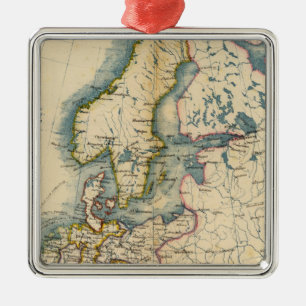 Adorno Metálico Mapa industrial de Commerciale de Europa