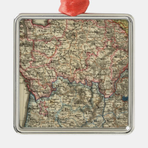 Adorno Metálico Mapa lingüístico de Francia