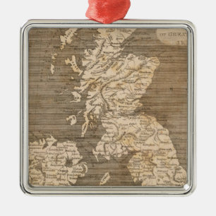 Adorno Metálico Mapa unido de los reinos por Arrowsmith
