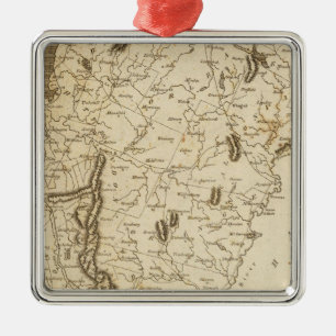 Adorno Metálico Mapa Vermont de Arrowsmith