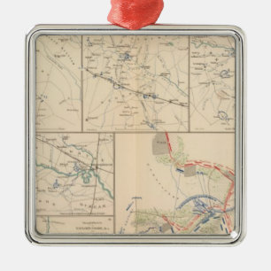 Adorno Metálico Mapas de campaña de Savannah Goldsborough
