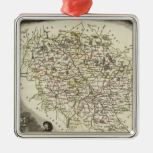 Adorno Metálico Mapas huecos
