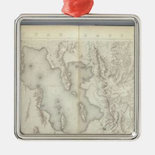 Adorno Metálico Mapas topográficos compuestos IV