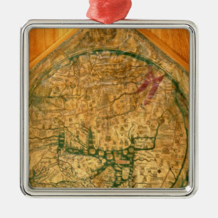 Adorno Metálico Mappa Mundi, c.1290