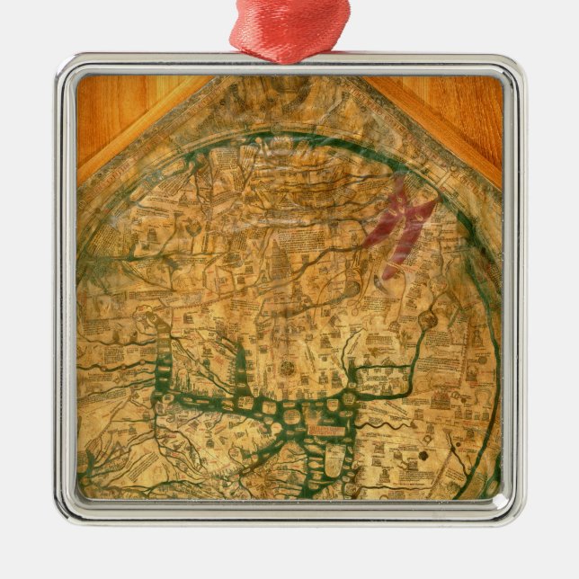 Adorno Metálico Mappa Mundi, c.1290 (Frente)