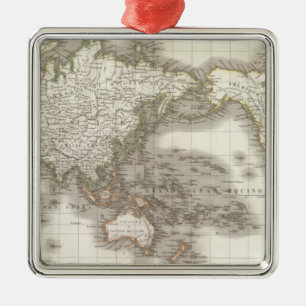 Adorno Metálico Mappemonde - mapa del globo