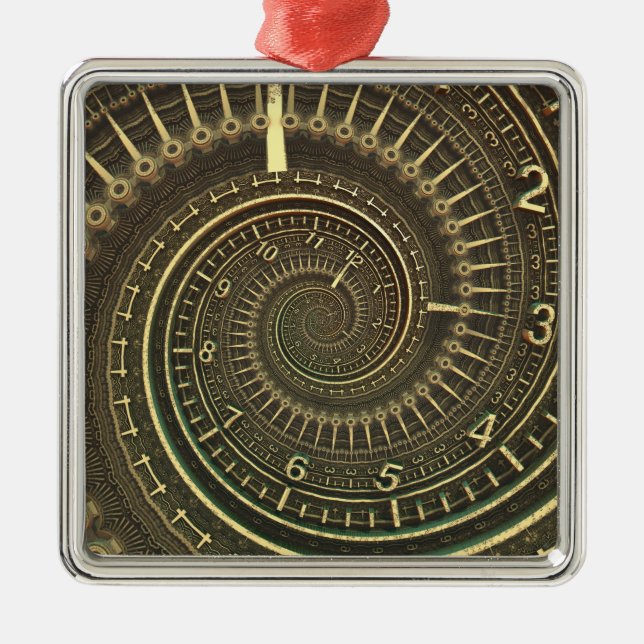 Adorno Metálico Máquina de tiempo de cosecha (Frente)