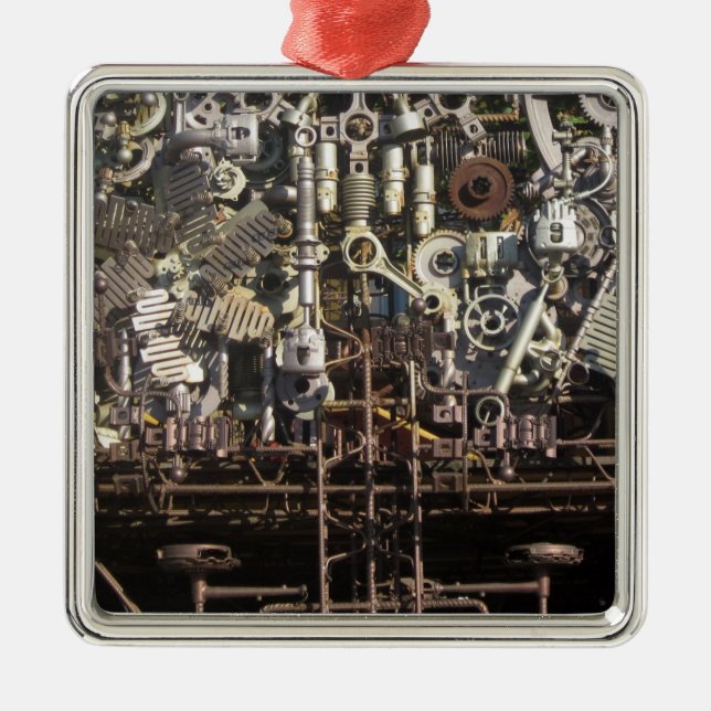 Adorno Metálico Máquinas y máquinas de máquinas mecánicas Steampun (Frente)