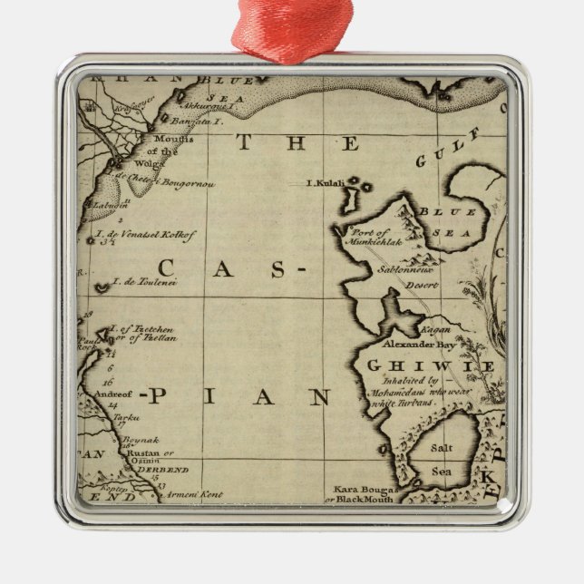 Adorno Metálico Mar Caspio (Frente)