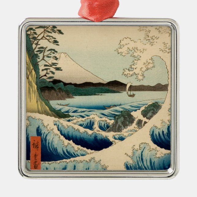 Adorno Metálico Mar de Satta Hiroshige (Frente)