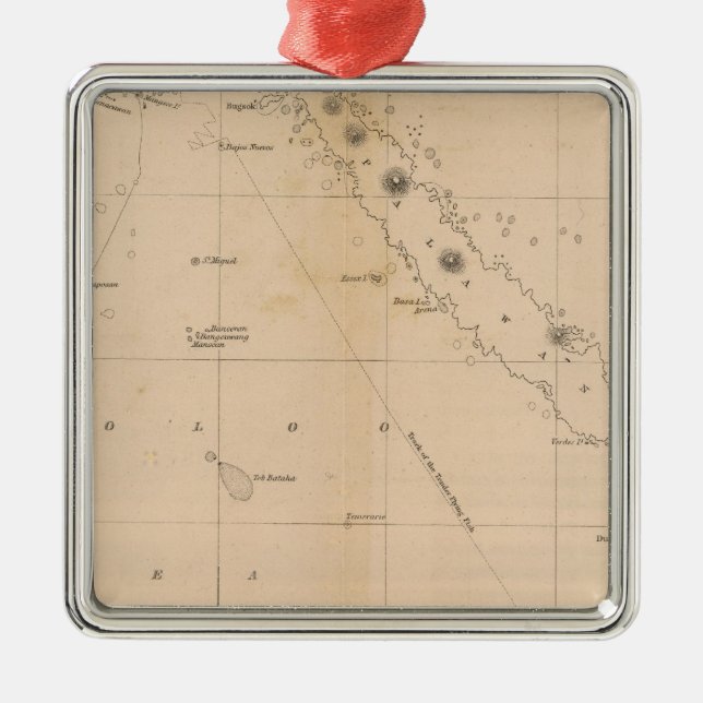 Adorno Metálico Mar de Sooo, Archipiélago, Filipinas (Frente)