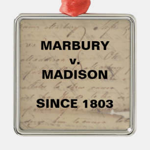Adorno Metálico Marbury Madison Cheques and Balances Resistance