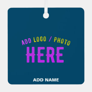 ADORNO METÁLICO MARCA VERIFICADA AZUL AZUL DE ESTILO PERSONALIZADO