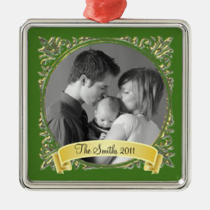 Adorno Metálico Marco de oro