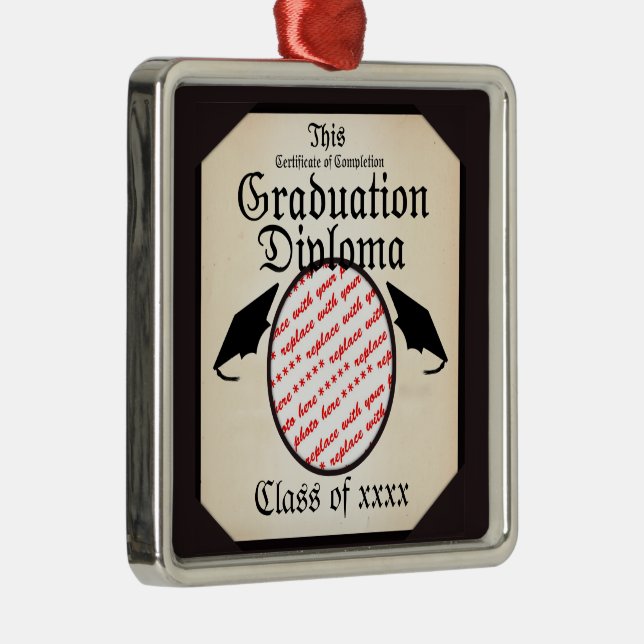 Adorno Metálico Marco fotográfico de diploma de graduación (Derecha)