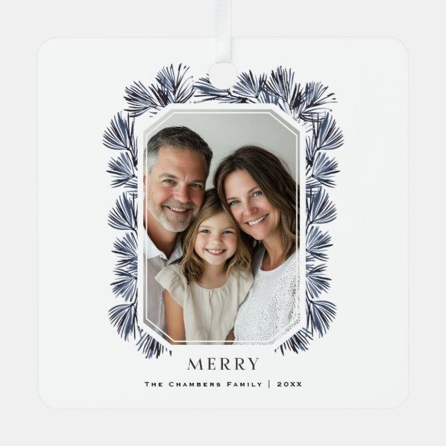 Adorno Metálico Marco octágono moderno y estribos (Anverso)