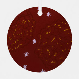 Adorno Metálico Margaritas con Estrellas
