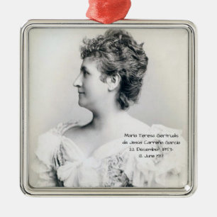Adorno Metálico María Teresa Gertrudis de Jesús Carreño García