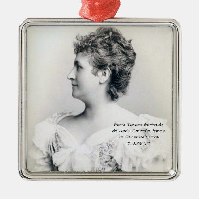 Adorno Metálico María Teresa Gertrudis de Jesús Carreño García (Frente)