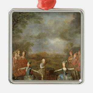 Adorno Metálico Marie Antonieta y sus hermanas