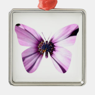 Adorno Metálico Mariposa de flores