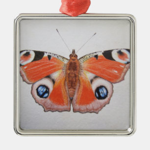 Adorno Metálico Mariposa de pavo real 2012