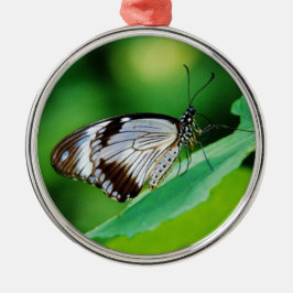 Adorno Metálico Mariposa marrón oscuro y gris