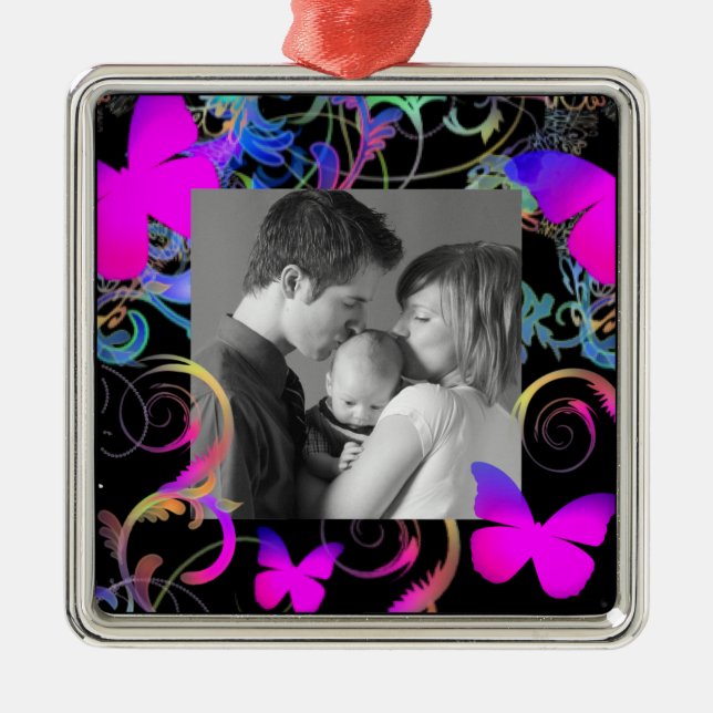 Adorno Metálico Mariposas (Frente)