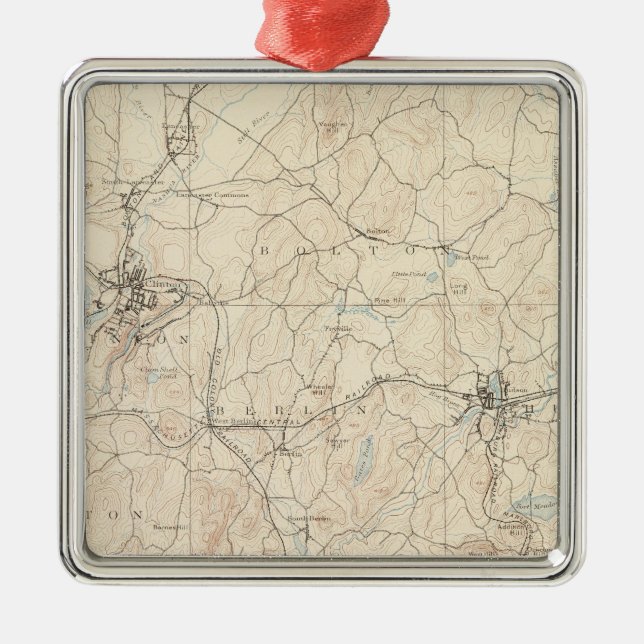 Adorno Metálico Marlboro, Massachusetts (Frente)