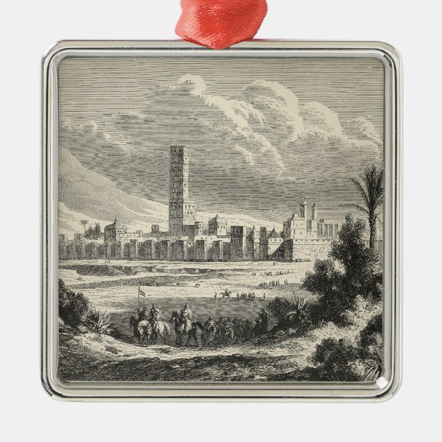 Adorno Metálico Marocco: África, 1860s (Frente)