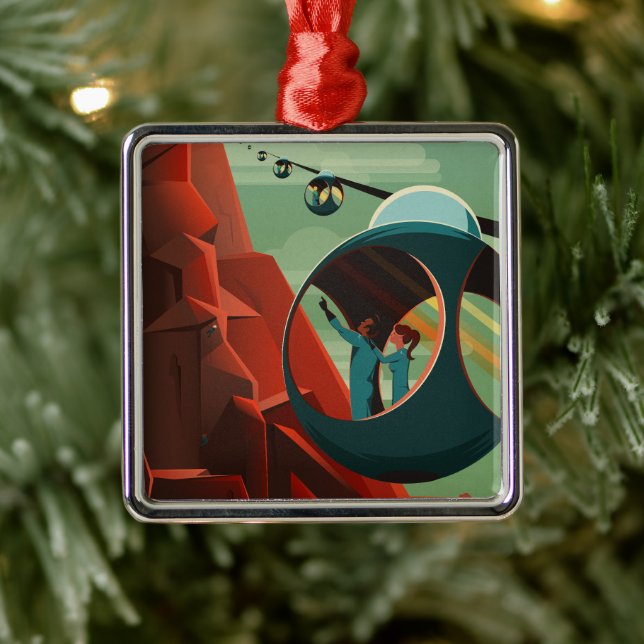 Adorno Metálico Marte Olympus Mons Sistema Solar Volcán Más Alto (Árbol)