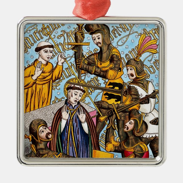Adorno Metálico Martirio de St. Thomas Becket (M 031) (Frente)