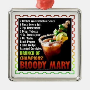 Adorno Metálico MARY SANGRIENTA, Brunch de Campeones