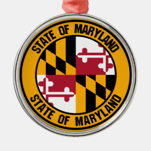 Adorno Metálico Maryland Round Emblem