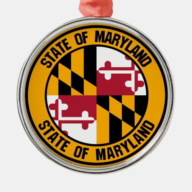 Adorno Metálico Maryland Round Emblem (Frente)