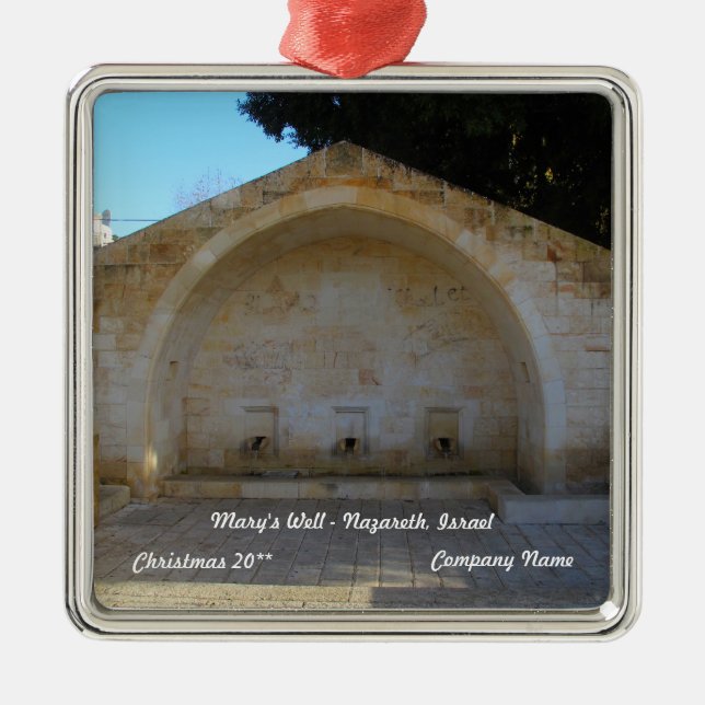 Adorno Metálico Mary's Well Ornament (Frente)