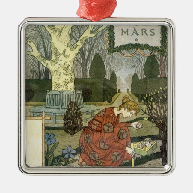 Adorno Metálico Marzo (Frente)