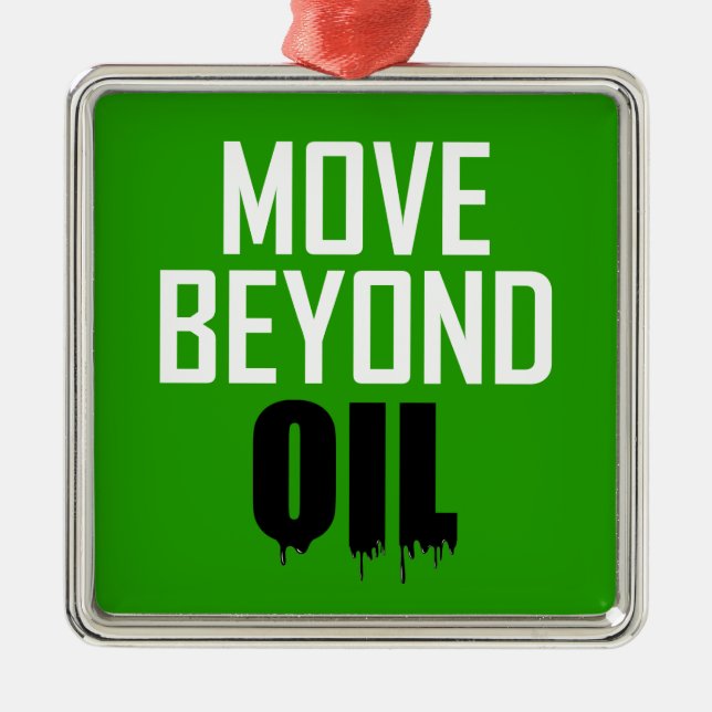 Adorno Metálico Más allá del petróleo (Frente)