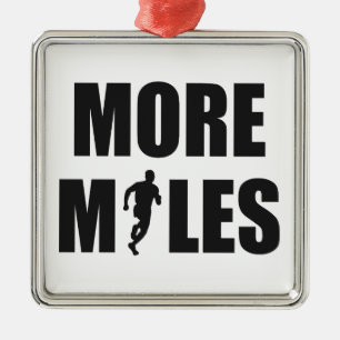 Adorno Metálico Más millas corriendo