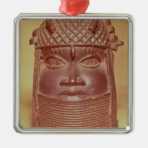 Adorno Metálico Máscara de Benin