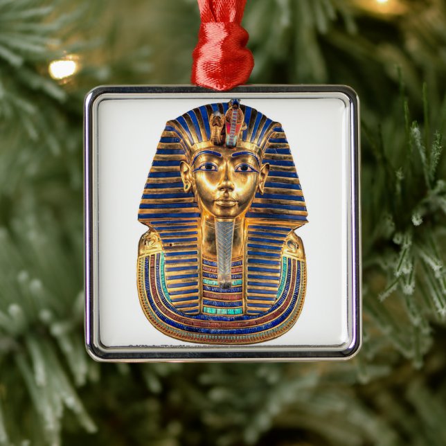 Adorno Metálico Máscara de Tutankhamun (Árbol)
