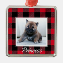 Mascota de perro personalizado de búfalo rojo cura