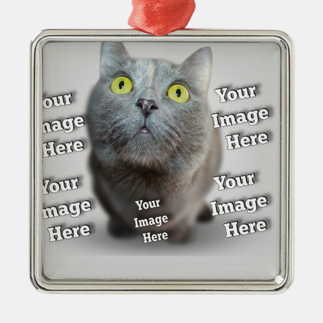 Adorno Metálico MASCOTA Foto ✨ encantador Personalizado (Frente)