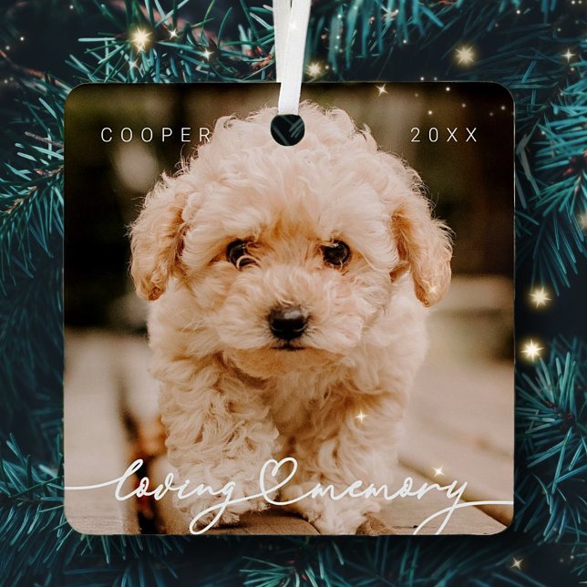 Adorno Metálico Mascota Memorial Love Memory Simple Modern Photo (Subido por el creador)