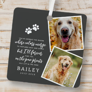 Adorno Metálico Mascota Memorial Moderno y simple foto de poema de