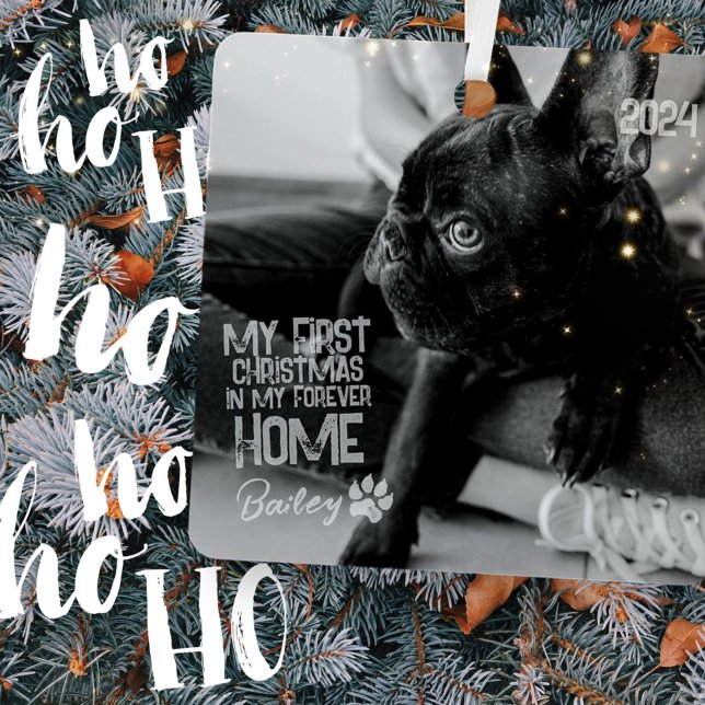 Adorno Metálico Mascota Primera Navidad Por Siempre Casa Moderno G (Subido por el creador)