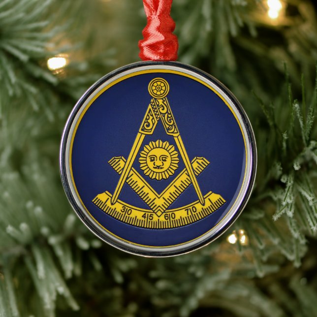 Adorno Metálico Masonería masónica del maestro anterior Freemason (Árbol)