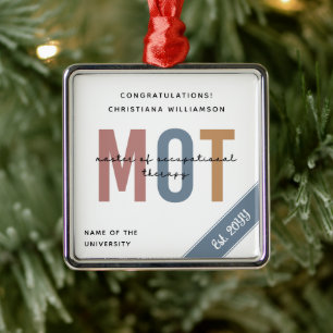 Adorno Metálico Máster personalizado en terapia ocupacional