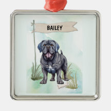 Mastín Napolitano Acuarela Perro Personalizado
